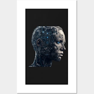 Half Human Half Robot I Your Worst Enemy Sticker Posters and Art